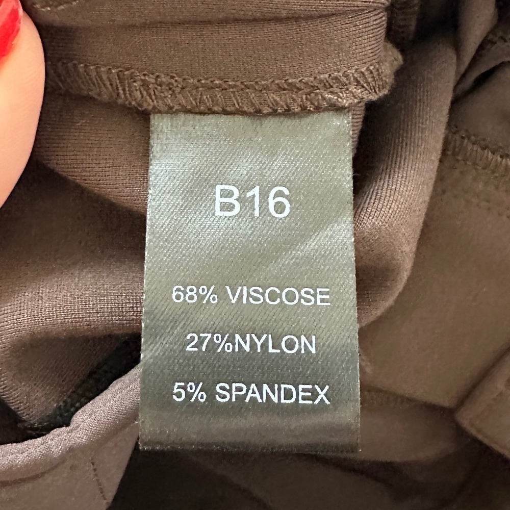 Pari Passu Ponte Pants 16 Espresso Brown NWT Wide Leg Trousers Luxury Designer - Picture 8 of 9
